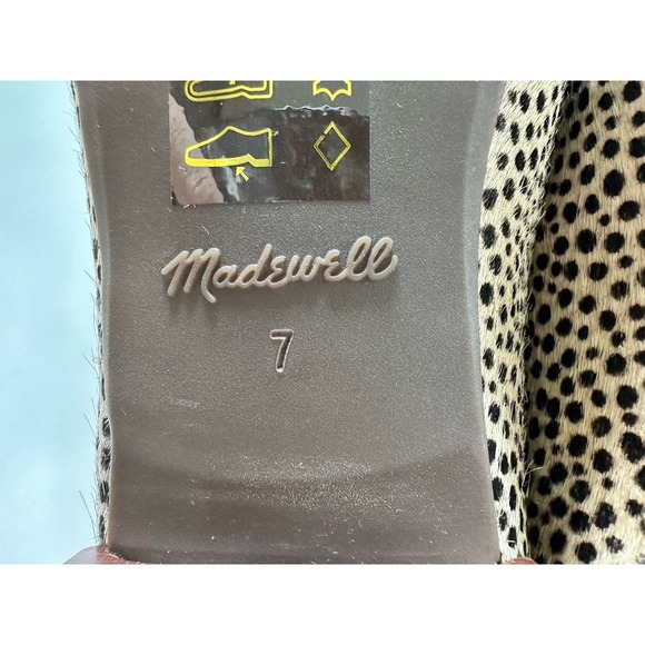 Madewell The Adelle Womens Ballet Flat in Spot Dot Calf Hair Size 7 - Picture 10 of 10
